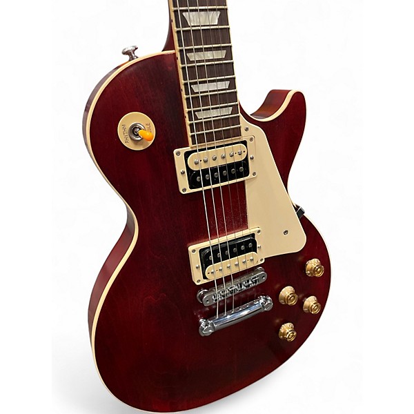 Used Gibson TRAD PRO V SATIN WINE RED Solid Body Electric Guitar