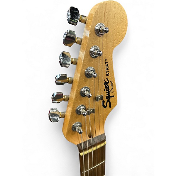 Used Squier Standard Stratocaster Black Solid Body Electric Guitar