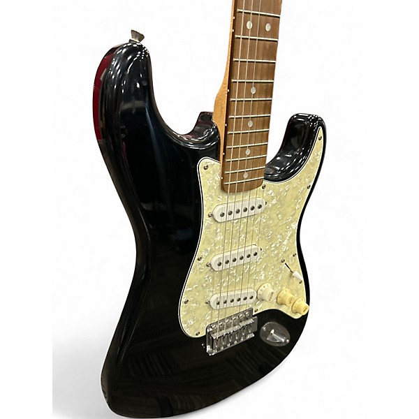 Used Squier Standard Stratocaster Black Solid Body Electric Guitar