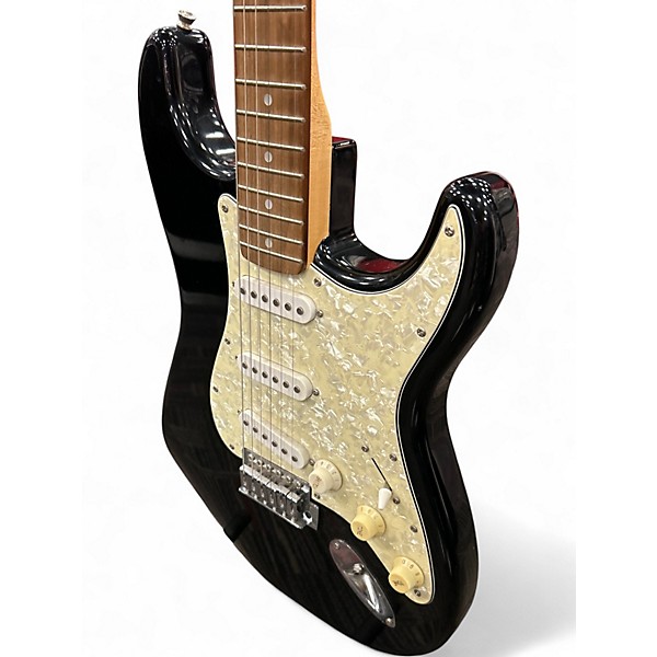 Used Squier Standard Stratocaster Black Solid Body Electric Guitar