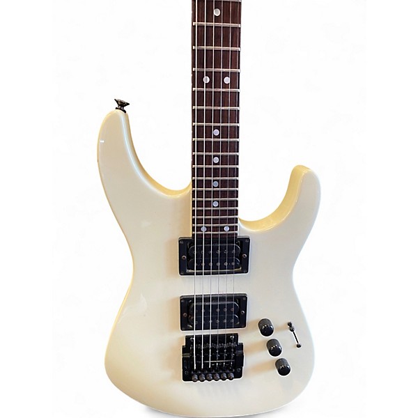 Vintage 1980s Charvel MODEL 5 Antique Ivory Solid Body Electric Guitar