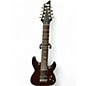 Used Schecter Guitar Research Damien Elite 8 String Black Solid Body Electric Guitar thumbnail