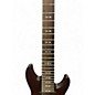 Used Schecter Guitar Research Damien Elite 8 String Black Solid Body Electric Guitar