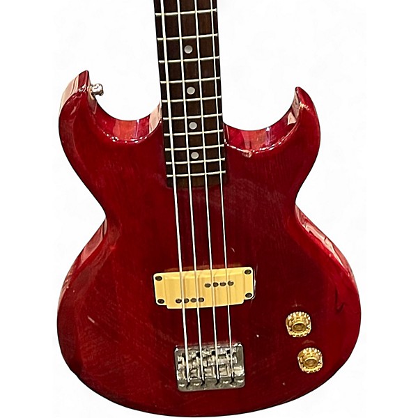 Used Aria Pro Iii Cardinal Red Electric Bass Guitar