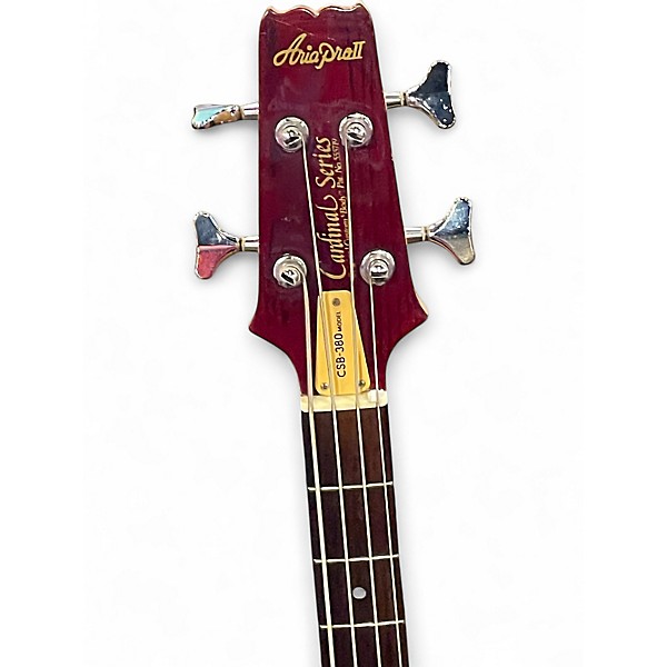 Used Aria Pro Iii Cardinal Red Electric Bass Guitar