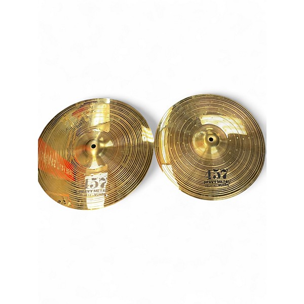 Used Wuhan Cymbals & Gongs 14in 457 Heavy Metal Hi-Hat Pair Cymbal