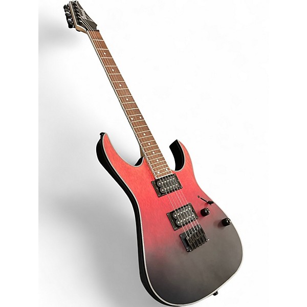 Used Ibanez RG421EX TCM TRANSPARENT CRIMSON RED Solid Body Electric Guitar