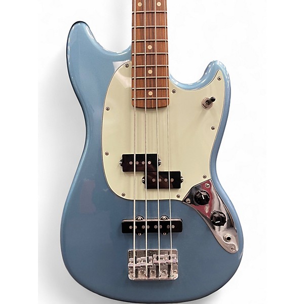 Used Fender Mustang Bass Tidepool Electric Bass Guitar