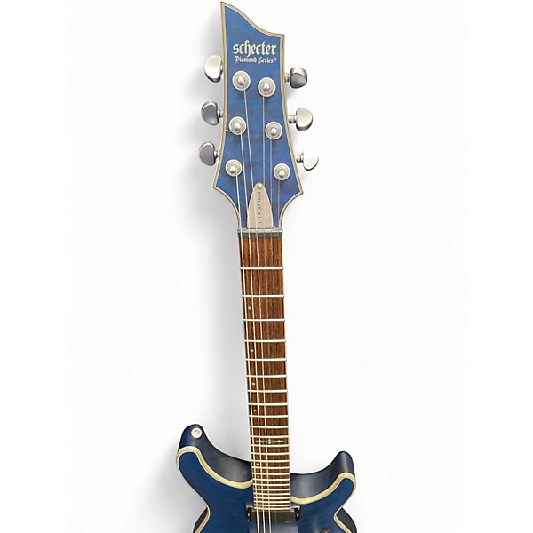 Used Schecter Guitar Research C1 Platinum Trans Blue Solid Body Electric Guitar