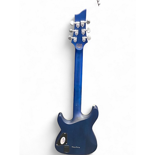 Used Schecter Guitar Research C1 Platinum Trans Blue Solid Body Electric Guitar