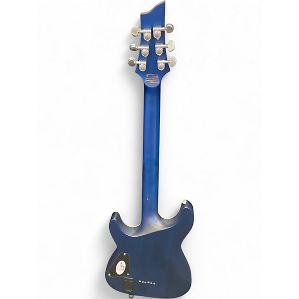 Used Schecter Guitar Research C1 Platinum Trans Blue Solid Body Electric Guitar