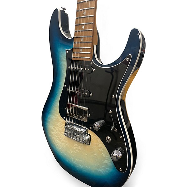 Used Ibanez AZ24P1QM  Deep Ocean Blonde Solid Body Electric Guitar