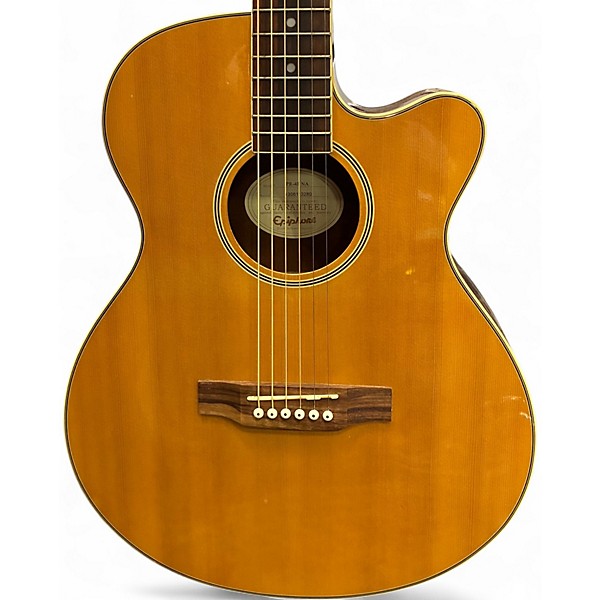 Used Epiphone PR4E Natural Acoustic Electric Guitar
