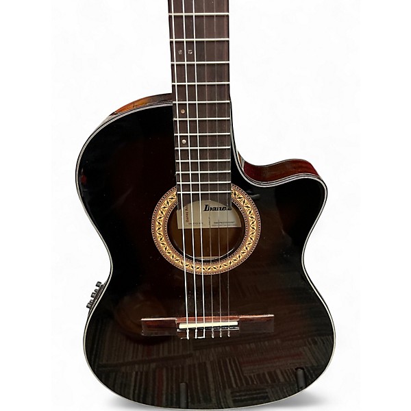 Used Ibanez GA35TCE-DVS Mahogany Classical Acoustic Electric Guitar