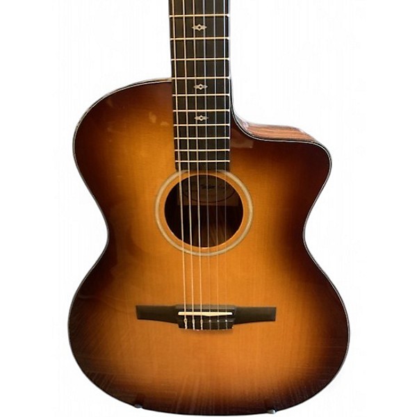 Used Taylor Sunset Blvd 214CE-N plus 2 Tone Sunburst Classical Acoustic Electric Guitar