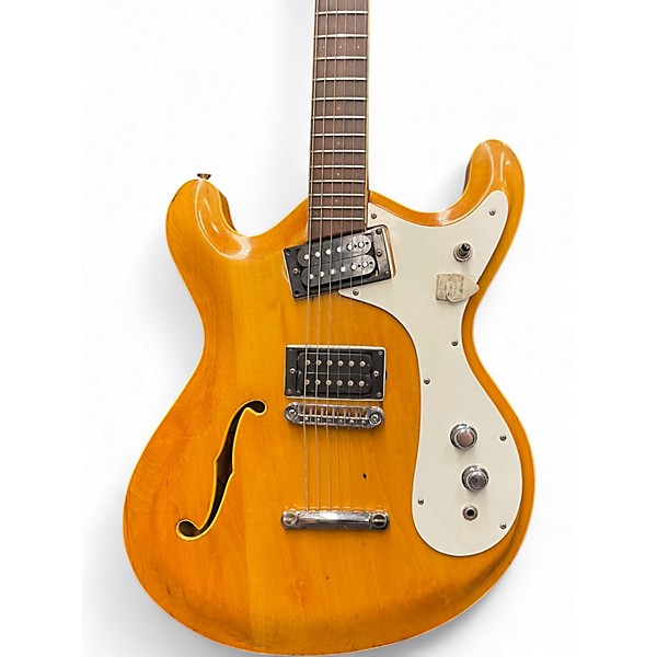 Vintage 1960s Mosrite Combo Natural Hollow Body Electric Guitar