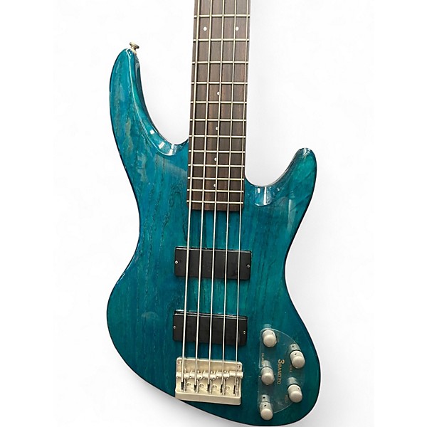 Used DeArmond Pilot Pro V Turquoise Electric Bass Guitar