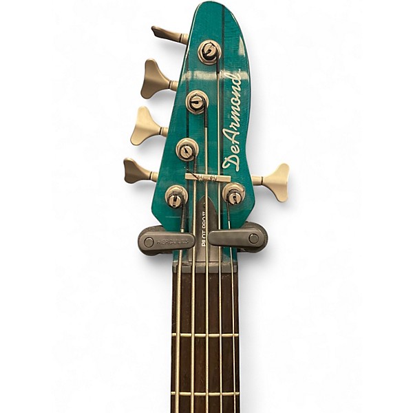 Used DeArmond Pilot Pro V Turquoise Electric Bass Guitar