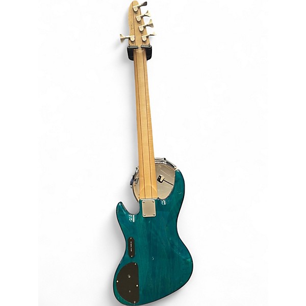 Used DeArmond Pilot Pro V Turquoise Electric Bass Guitar