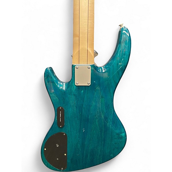 Used DeArmond Pilot Pro V Turquoise Electric Bass Guitar