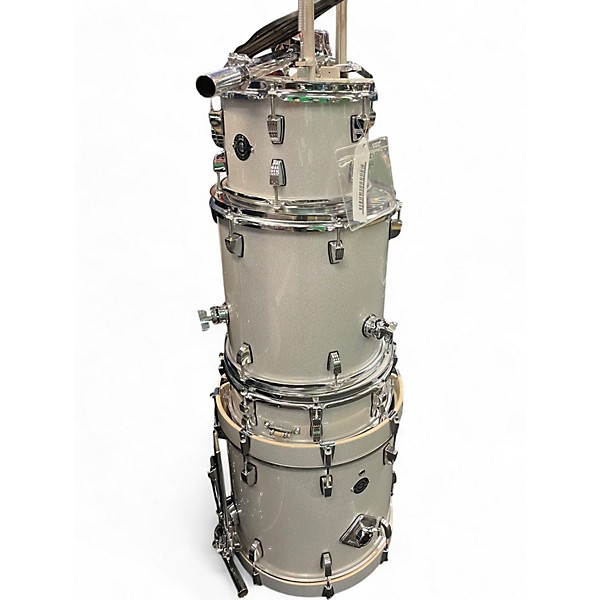 Used Ludwig 4 Piece Breakbeats By Questlove Silver Sparkle Drum Kit