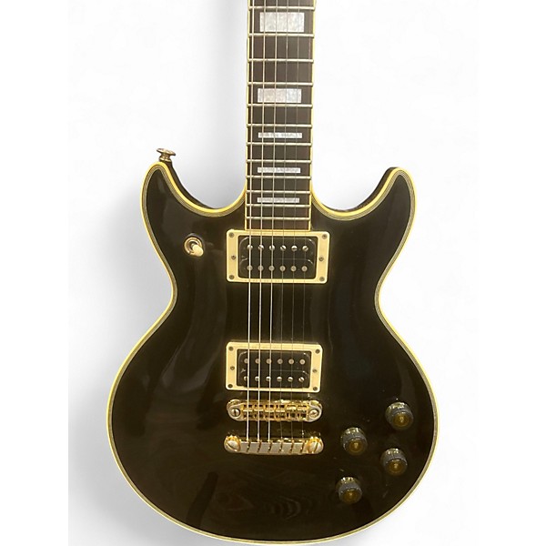 Vintage 1990s Ibanez AR200 Black Hollow Body Electric Guitar