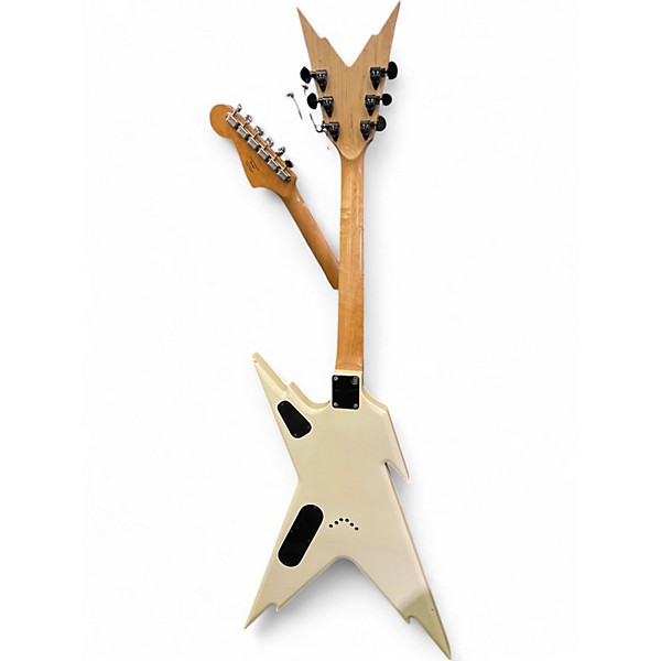 Used Dean Dime Razorback V Cream Solid Body Electric Guitar