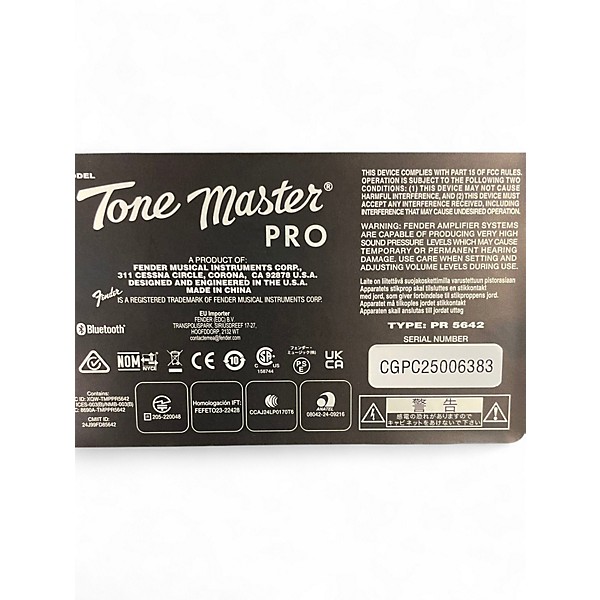 Used Fender TONE MASTER PRO Effect Processor