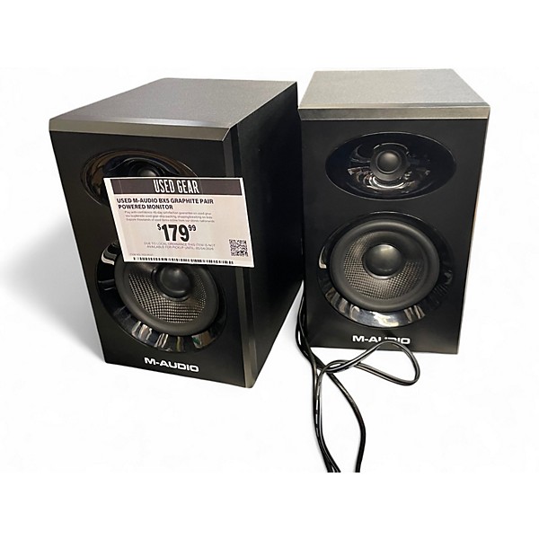 Used M-Audio BX5 Graphite Pair Powered Monitor