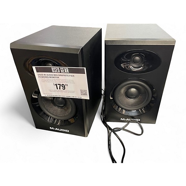 Used M-Audio BX5 Graphite Pair Powered Monitor