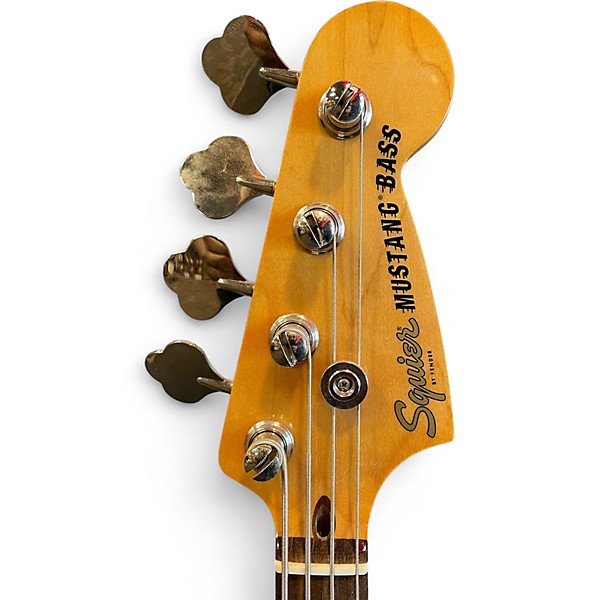 Used Squier Classic Vibe 60s Mustang Bass Olympic White Electric Bass Guitar