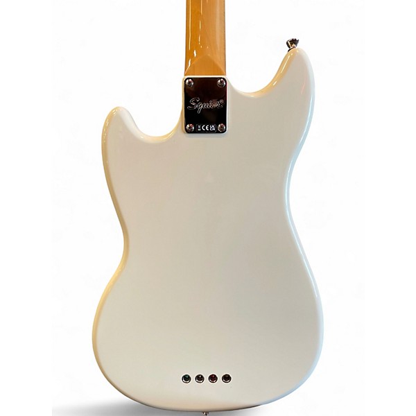 Used Squier Classic Vibe 60s Mustang Bass Olympic White Electric Bass Guitar
