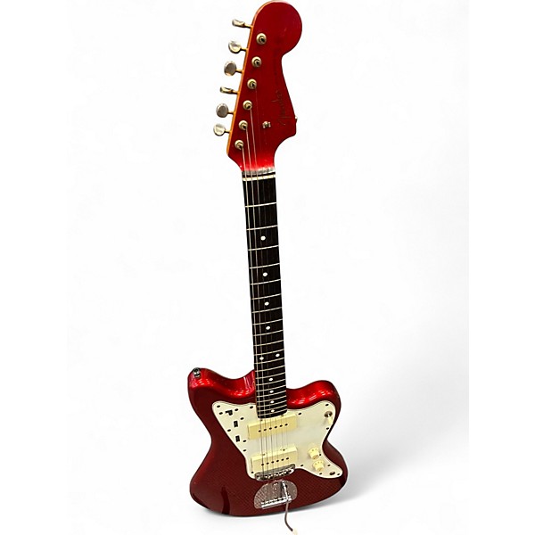 Vintage 1995 Fender Jazzmaster Candy Apple Red Solid Body Electric Guitar