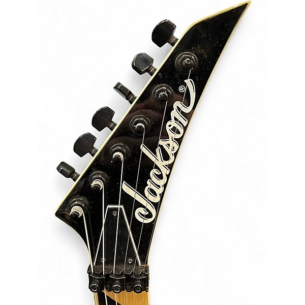 Used Jackson JS34Q Dinky transparent purple Solid Body Electric Guitar