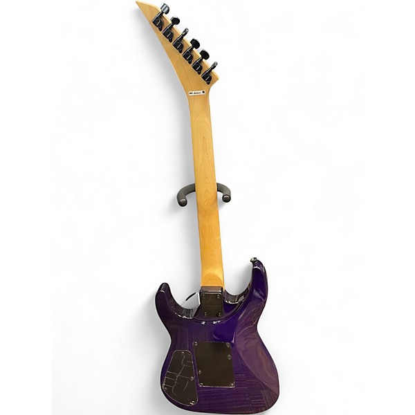 Used Jackson JS34Q Dinky transparent purple Solid Body Electric Guitar