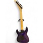 Used Jackson JS34Q Dinky transparent purple Solid Body Electric Guitar