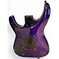 Used Jackson JS34Q Dinky transparent purple Solid Body Electric Guitar