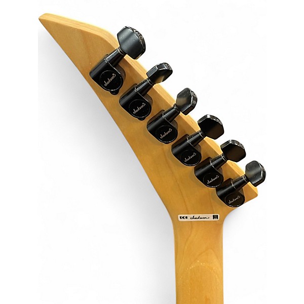 Used Jackson JS34Q Dinky transparent purple Solid Body Electric Guitar