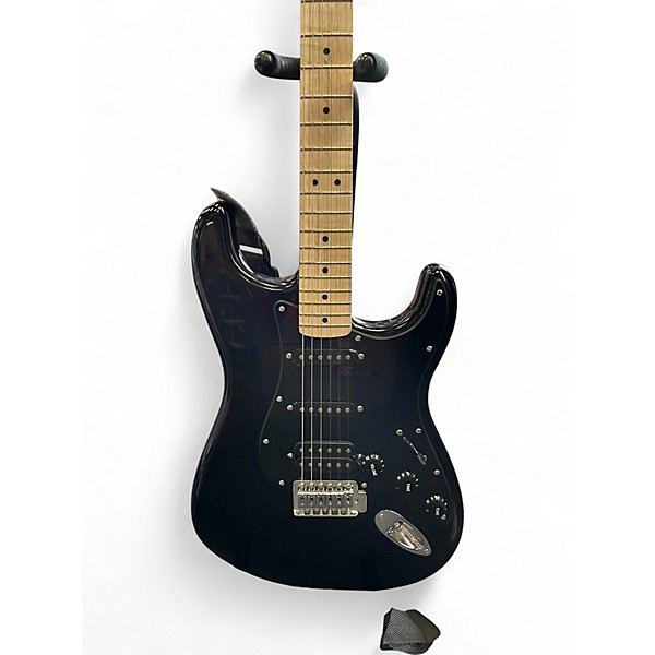 Used Squier SONIC STRATOCASTER Black Solid Body Electric Guitar