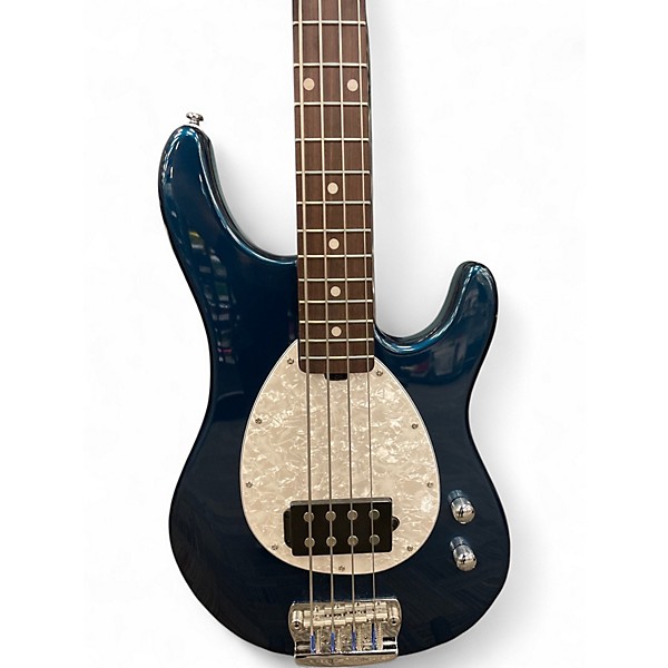 Used Sterling by Music Man SB14 Blue Pearl Electric Bass Guitar
