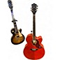 Used Gretsch Guitars G5022CE Rancher Jumbo Western Orange Acoustic Electric Guitar thumbnail