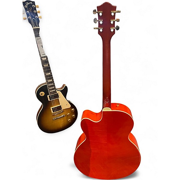Used Gretsch Guitars G5022CE Rancher Jumbo Western Orange Acoustic Electric Guitar