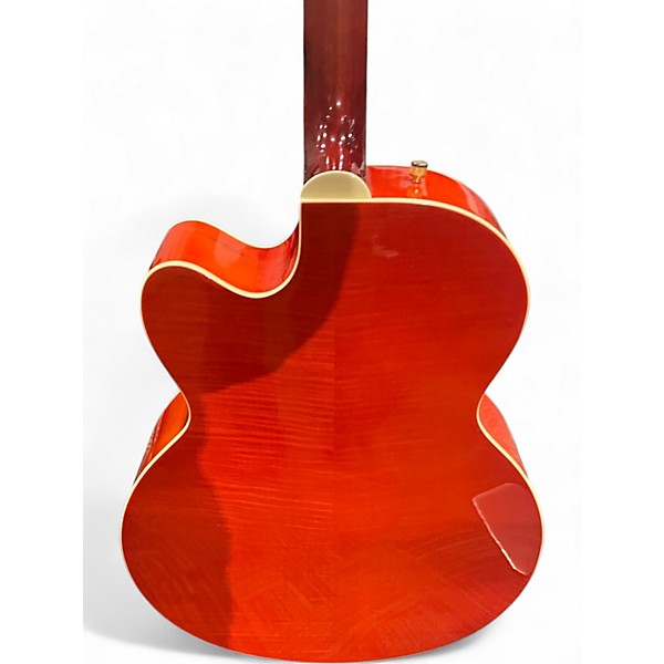 Used Gretsch Guitars G5022CE Rancher Jumbo Western Orange Acoustic Electric Guitar