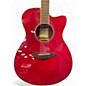 Used Yamaha FSC-TA TransAcoustic Concert Cutaway Ruby Red Acoustic Electric Guitar