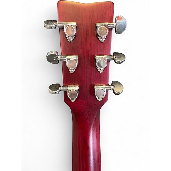 Used Yamaha FSC-TA TransAcoustic Concert Cutaway Ruby Red Acoustic Electric Guitar