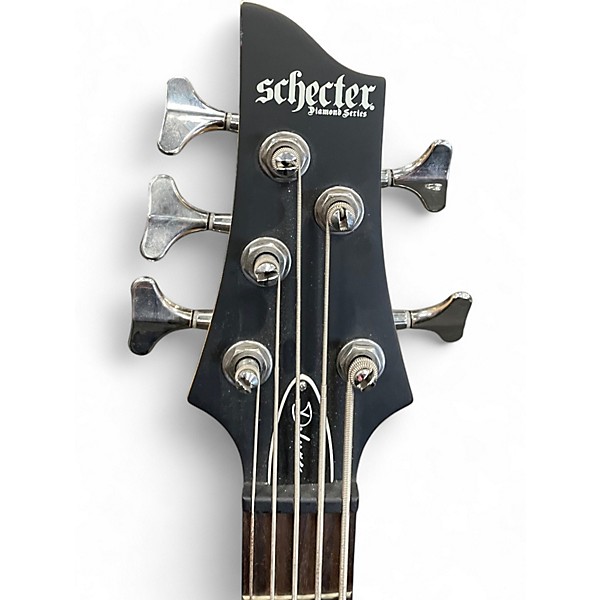 Used Schecter Guitar Research C5 Deluxe Satin Black Electric Bass Guitar