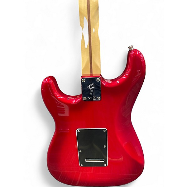 Used Fender Player Stratocaster Crimson Red Trans Solid Body Electric Guitar