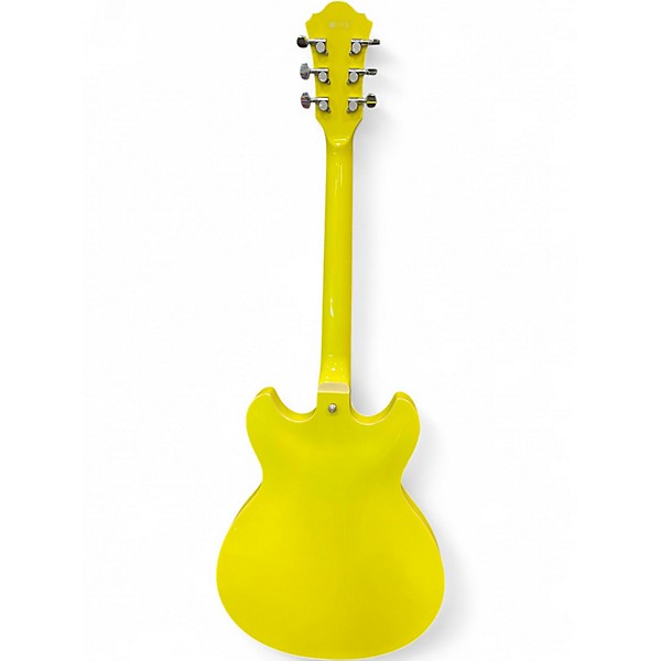 Used Ibanez AS63 LEMON YELLOW Hollow Body Electric Guitar