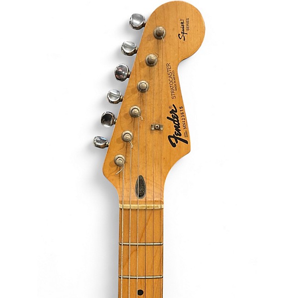 Used Fender SQUIER SERIES STRATOCASTER 90'S BLACK Solid Body Electric Guitar