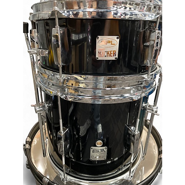 Used Sound Percussion Labs 5 Piece Junior Kicker W/Cymbals and Hardware Black Drum Kit